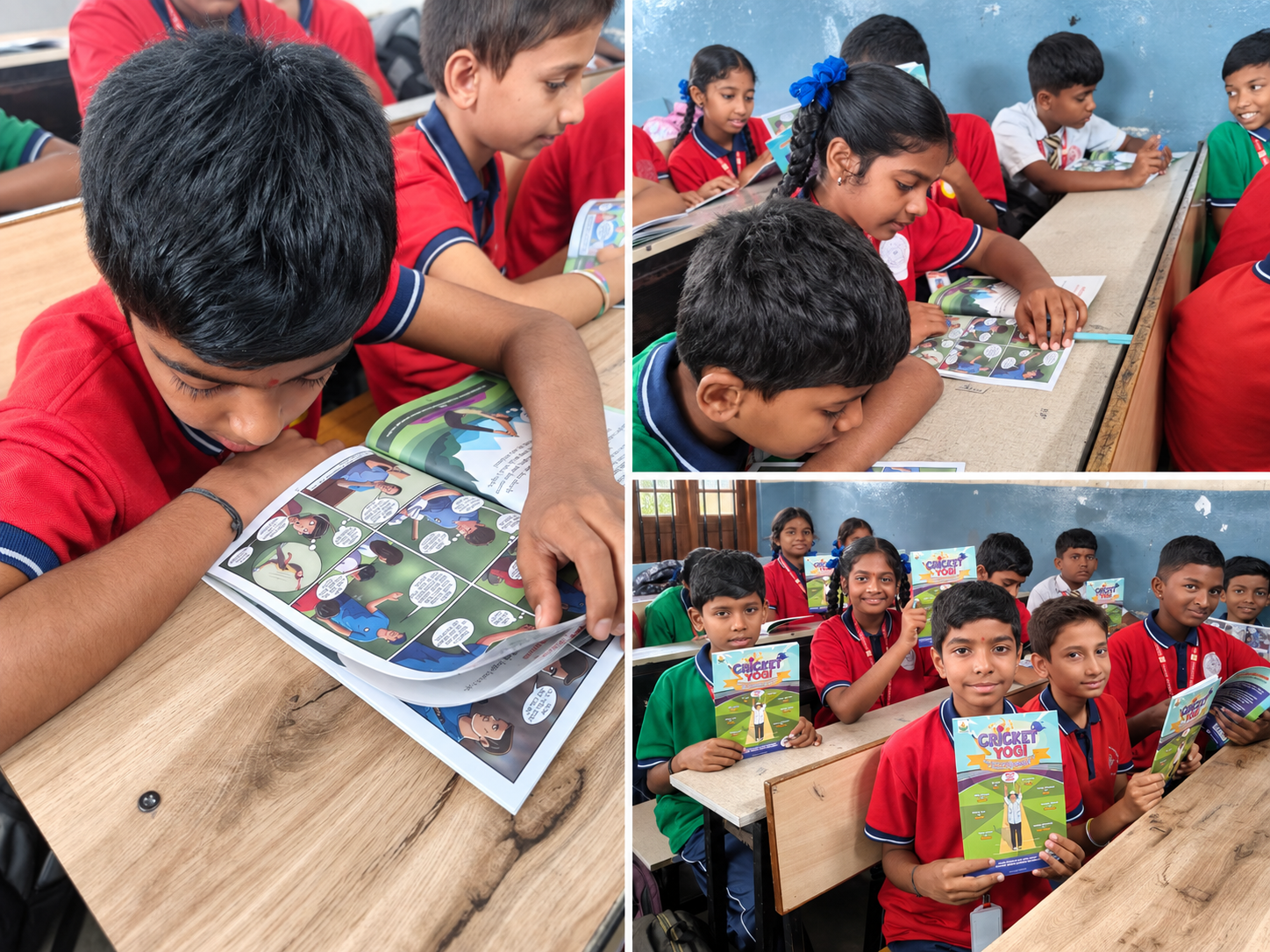 Children reading Yoga Program